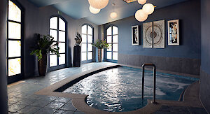 beheizter Bio-Schwimmteich im Wellnesshotel